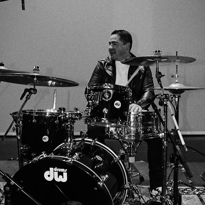 Domingo Rodriguez, drummer for Top Latin fusion band Senxao