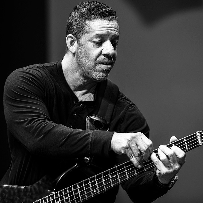 Richie Vazquez, bassist for Top Latin fusion band Senxao